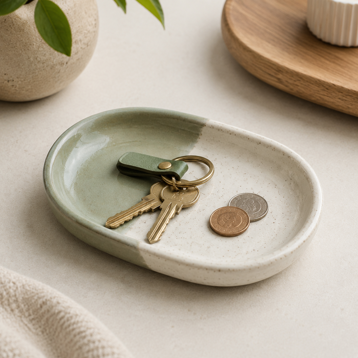 Ceramic entry tray