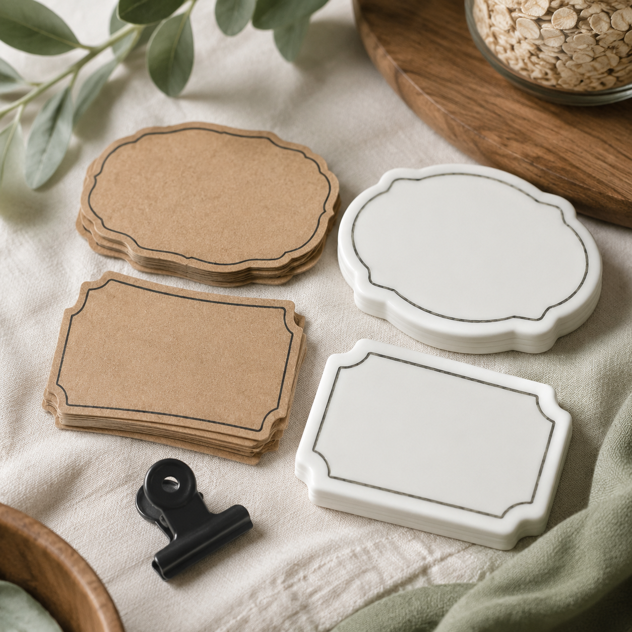 Blank pantry label set